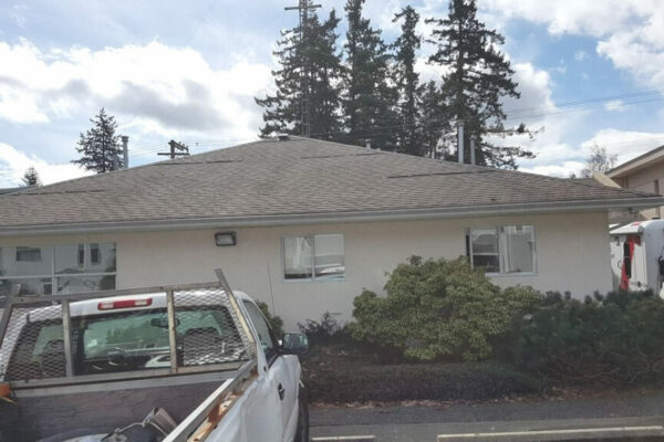 Campbell River Roof Cleaning Peak Window Cleaning Ambulance Station Roof After Cleaning